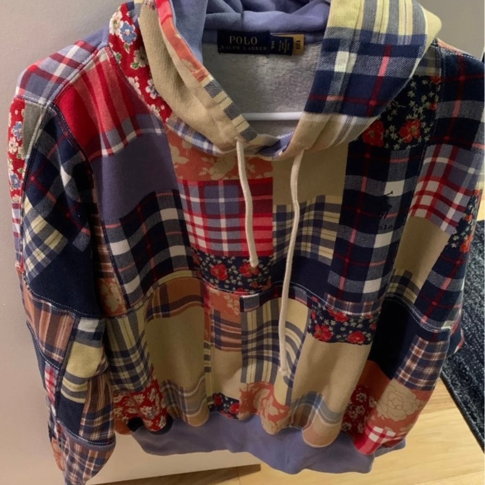 Polo Ralph Lauren Madras Patchwork Hoodie